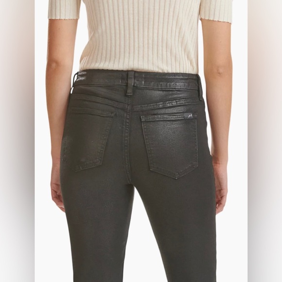 Jen7 by 7 For All Mankind Mid-Rise Stretch Coated Straight Ankle Women’s Size 16 - Picture 3 of 13